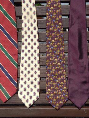 Brooks Brothers Silk Mens Lot of Neckties Ties Tie Lot of 4